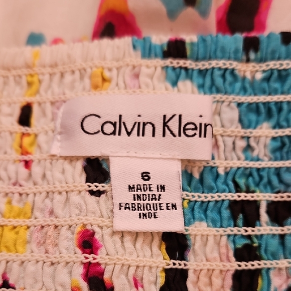 Calvin Klein Multicolor Spaghetti Strap Dress - Picture 5 of 6